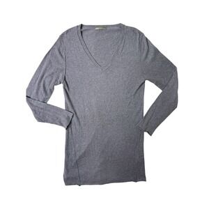 Subtle Luxury Sweater Wool Rabbit Cashmere Blend V Neck Sweater Minimalist Large